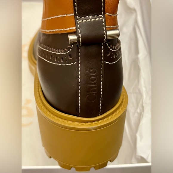 CHLOE Oxford Leather Boots - Picture 7 of 13